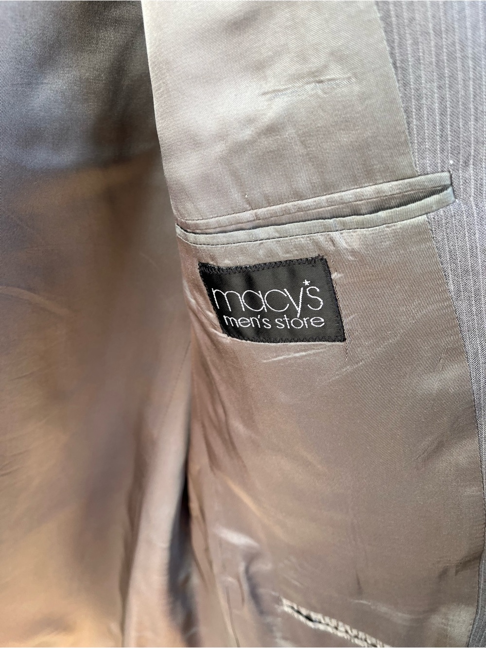 PERRY ELLIS | Gray Suit Jacket with Subtle Texture 44/36 - Picture 6 of 11